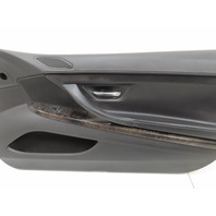 12 BMW 650i F12 Convertible #1306 Door Panel Trim, Black Nappa Black Wood Right