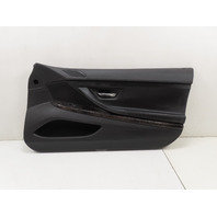 12 BMW 650i F12 Convertible #1306 Door Panel Trim, Black Nappa Black Wood Right