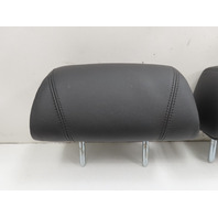 12 BMW 650i F12 Convertible #1306 Headrest Pair Seat Convertible RH LH Rear Black