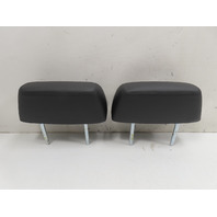 12 BMW 650i F12 Convertible #1306 Headrest Pair Seat Convertible RH LH Rear Black