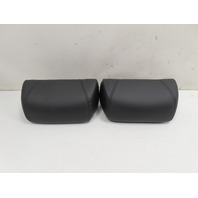 12 BMW 650i F12 Convertible #1306 Headrest Pair Seat Convertible RH LH Rear Black