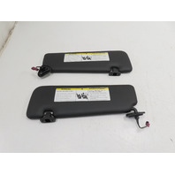 12 BMW 650i F12 Convertible #1306 Sun Visor Pair, Left & Right Sunvisor Black