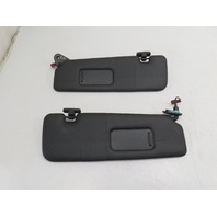 12 BMW 650i F12 Convertible #1306 Sun Visor Pair, Left & Right Sunvisor Black