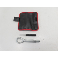 12 BMW 650i F12 Convertible #1306 Tool Kit & Pouch, Tow Hook Screw Driver OEM