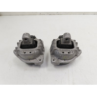 12 BMW 650i F12 Convertible #1306 Mount Bracket Pair, Engine OEM Left & Right 22116851263, 22116851264