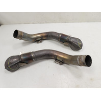 12 BMW 650i F12 Convertible #1306 Exhaust Manifold Pair, Header Flex Pipe R&L