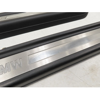 12 BMW 650i F12 Convertible #1306 Trim Pair Door Sill Scuff Plate Left & Right illuminating 51477219893