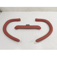 98 Porsche Boxster 986 #1308 Trim Set, Roll Bar Covers Pads, Red
