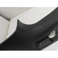 06 Lamborghini Gallardo #1310 Trim, Door Sill Cover Front Leather Black Left 401854887A