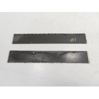 06 Lamborghini Gallardo #1310 Trim Pair, Door Sill Scuff Plate Silver Left & Right OEM