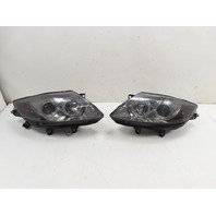 07 BMW Z4 E85 #1311 Headlight Pair, Halogen, Sonar Right Black/Chrome