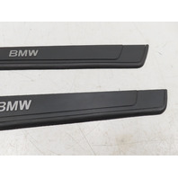 07 BMW Z4 E85 #1311 Trim Pair, Door Sill, Black OEM 7016653 7016654