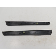 07 BMW Z4 E85 #1311 Trim Pair, Door Sill, Black OEM 7016653 7016654
