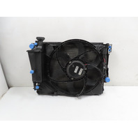 03 BMW Z4 E85 #1312 Radiator A/C Condenser & Auxiliary Fan w/ Reservoir OEM 67326925702