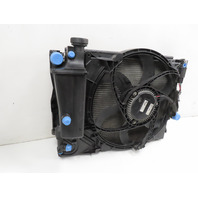 03 BMW Z4 E85 #1312 Radiator A/C Condenser & Auxiliary Fan w/ Reservoir OEM 67326925702