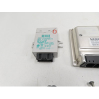 03 BMW Z4 E85 #1312 Lock Set, Engine ECU Immobilizer Ignition 2.5L M54