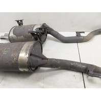 00 BMW Z3 M #1313 Exhaust Mufflers W/Mounts, OEM S52 Quad Tip