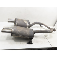 00 BMW Z3 M #1313 Exhaust Mufflers W/Mounts, OEM S52 Quad Tip