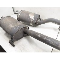 00 BMW Z3 M #1313 Exhaust Mufflers W/Mounts, OEM S52 Quad Tip