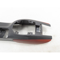 97 Porsche Boxster 986 #1315 Center Console, Assembly w/ Armrest Red/Black