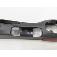 97 Porsche Boxster 986 #1315 Center Console, Assembly w/ Armrest Red/Black