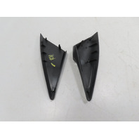 97 Porsche Boxster 986 #1315 Trim Pair, Interior Mirror Cover, Black 99655565100 99655565201