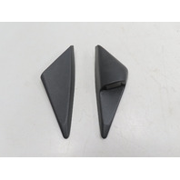 97 Porsche Boxster 986 #1315 Trim Pair, Interior Mirror Cover, Black 99655565100 99655565201