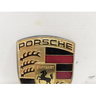 97 Porsche Boxster 986 #1315 Emblem, Front Hood Badge Crest, Gold 911 99655921100