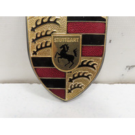 97 Porsche Boxster 986 #1315 Emblem, Front Hood Badge Crest, Gold 911 99655921100