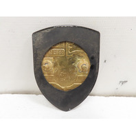 97 Porsche Boxster 986 #1315 Emblem, Front Hood Badge Crest, Gold 911 99655921100