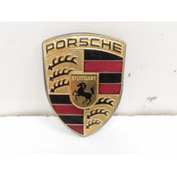 97 Porsche Boxster 986 #1315 Emblem, Front Hood Badge Crest, Gold 911 99655921100