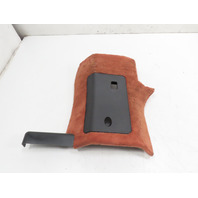 97 Porsche Boxster 986 #1315 Trim, Fuse Relay Box Cover Carpet Red Left OEM