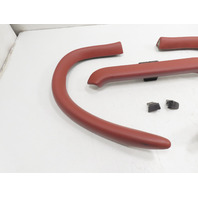 97 Porsche Boxster 986 #1315 Trim Set, Roll Bar Covers Pads, Red