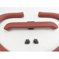 97 Porsche Boxster 986 #1315 Trim Set, Roll Bar Covers Pads, Red