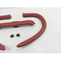 97 Porsche Boxster 986 #1315 Trim Set, Roll Bar Covers Pads, Red