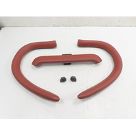 97 Porsche Boxster 986 #1315 Trim Set, Roll Bar Covers Pads, Red