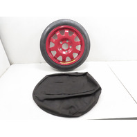 97 Porsche Boxster 986 #1315 Spare Wheel & Cover 17" Red Emergency Aluminum 99636213001