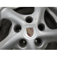97 Porsche Boxster 986 #1315 Wheel Set, 17x8.5 17x7 Spoke Staggered OEM 99636212400 99636212605