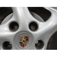 97 Porsche Boxster 986 #1315 Wheel Set, 17x8.5 17x7 Spoke Staggered OEM 99636212400 99636212605