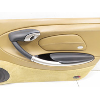 00 Porsche Boxster S 986 #1316 Door Panel Pair, Tan Leather, Right & Left