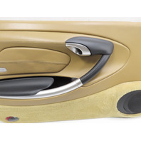 00 Porsche Boxster S 986 #1316 Door Panel Pair, Tan Leather, Right & Left