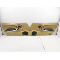 00 Porsche Boxster S 986 #1316 Door Panel Pair, Tan Leather, Right & Left