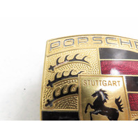 00 Porsche Boxster S 986 #1316 Emblem, Front Hood Badge Crest, Gold 911 99655921100