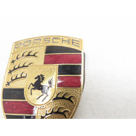00 Porsche Boxster S 986 #1316 Emblem, Front Hood Badge Crest, Gold 911 99655921100