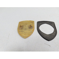 00 Porsche Boxster S 986 #1316 Emblem, Front Hood Badge Crest, Gold 911 99655921100