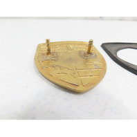 00 Porsche Boxster S 986 #1316 Emblem, Front Hood Badge Crest, Gold 911 99655921100