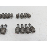 00 Porsche Boxster S 986 #1316 Lug Bolt Set, 20 OEM Wheel Lug Nuts 4 Locking & Key