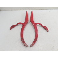 00 Porsche Boxster S 986 #1316 Hinge Pair, Convertible Top Cover Guide Arms 98656155201 98656155101