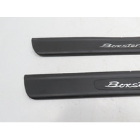 00 Porsche Boxster S 986 #1316 Trim Pair, Door Sill Scuff Plate Boxster S Scribe
