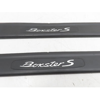 00 Porsche Boxster S 986 #1316 Trim Pair, Door Sill Scuff Plate Boxster S Scribe